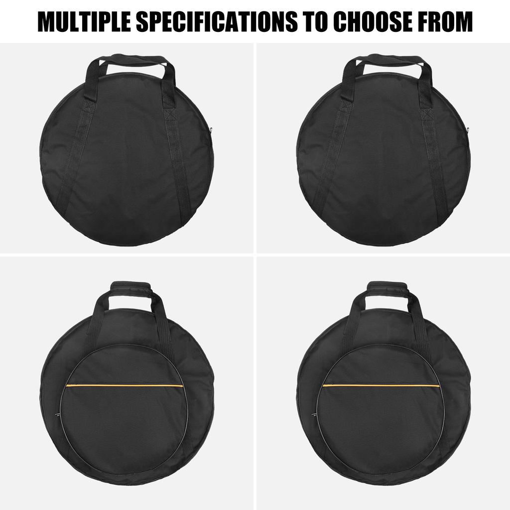 Drumstick Storage Case Padded Cymbal Travel Tote Bag with Carry Handle Waterproof Cymbal Gig Bag Drumstick Carrying Case