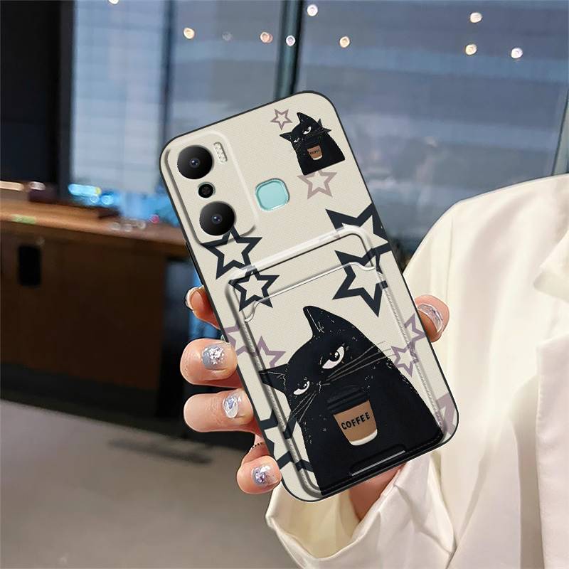 Schützende Anti-Knock-Handyhülle für infinix X6825/Hot20 Play Hülle Staubdichte Softcase Silikon Kartenfach Wasserdicht