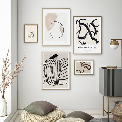 Abstrakte Linien Sofia Lind Hyston Sonet Poster Leinwand Gemälde Wand Gemälde Drucke Verwendet für Wohnzimmer Innen Dekoration