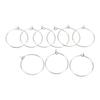 50pcs Stainless Steel Wine Glass Rings Light Weight Earring Round Loops  Birthday Party