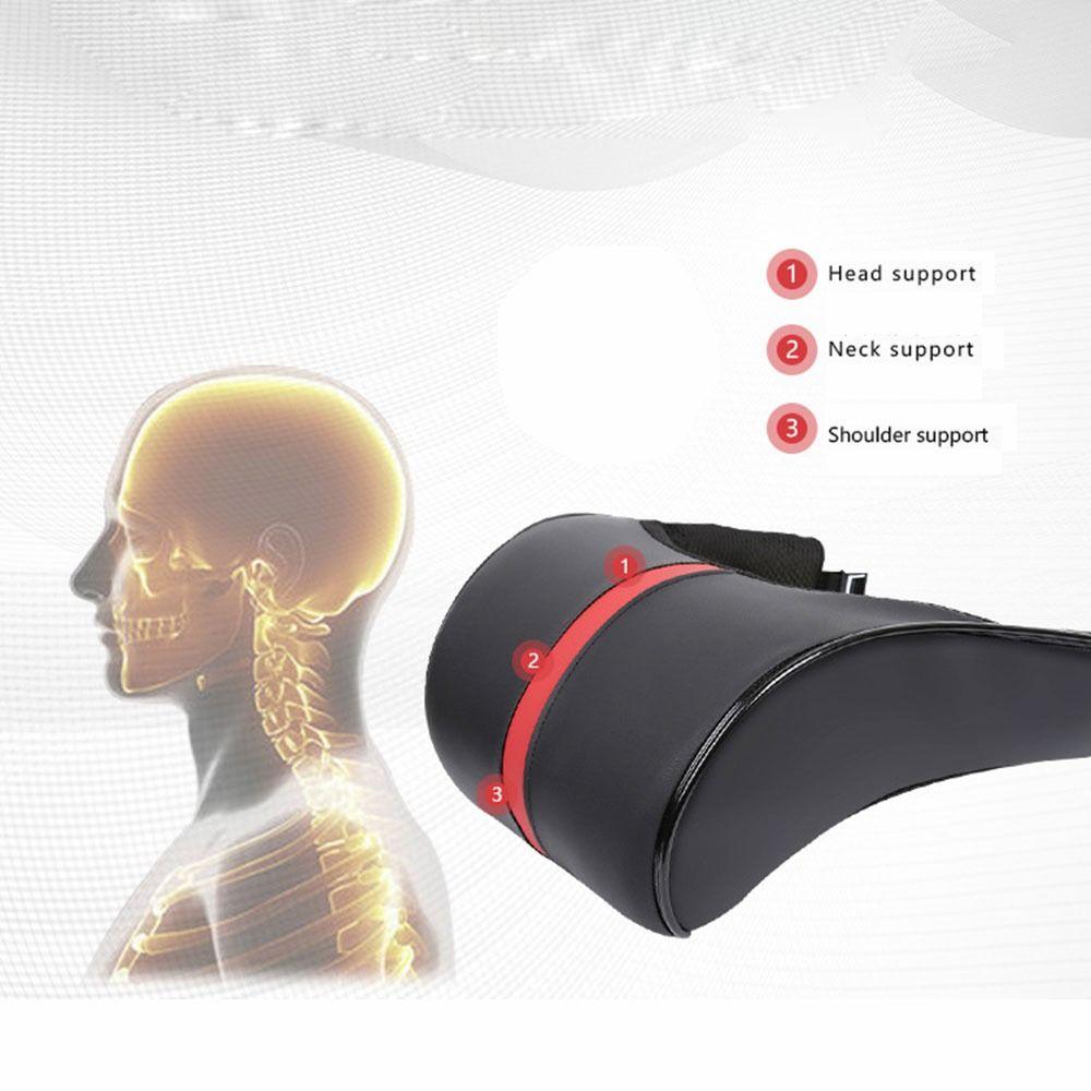 PU Leather Car Accessories Memory Foam Auto Cushion Rest Pillows Car Headrest Neck Pillow Waist Pad