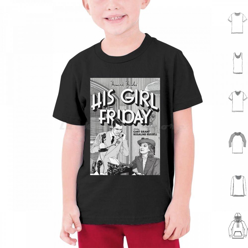 His Girl Friday T Shirt 6xl Cotton Cool Tee Classic Srewball Comedy Cary Grant Rosalind Russell His Girl Friday Howard Hawks