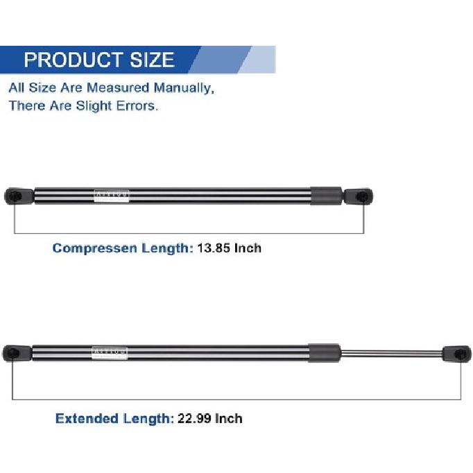 Lift Supports Rear Window Glass Shocks for 2007 2008 2009 2010 Jeep Wrangler Jk