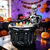 JOYEE PVC Inflatable Skeleton Cooler Blow up Halloween Ice Tub Inflatable Drink Holder for Halloween Party