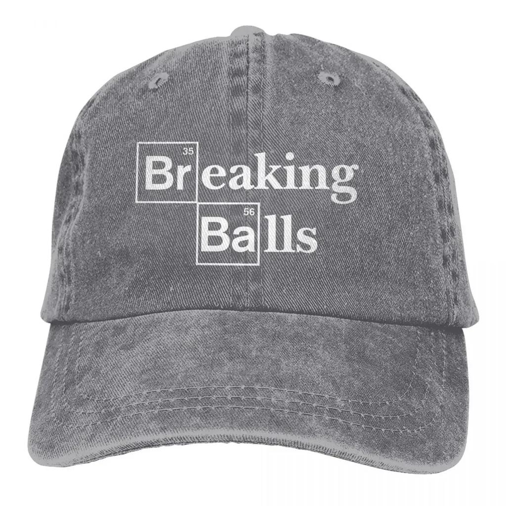 Wyprawiona Męska Czapka Baseballowa Breaking Balls Trucker Snapback Czapki Kowbojskie Tata Hat Breaking Bad Walter White TV Czapki Golfowe