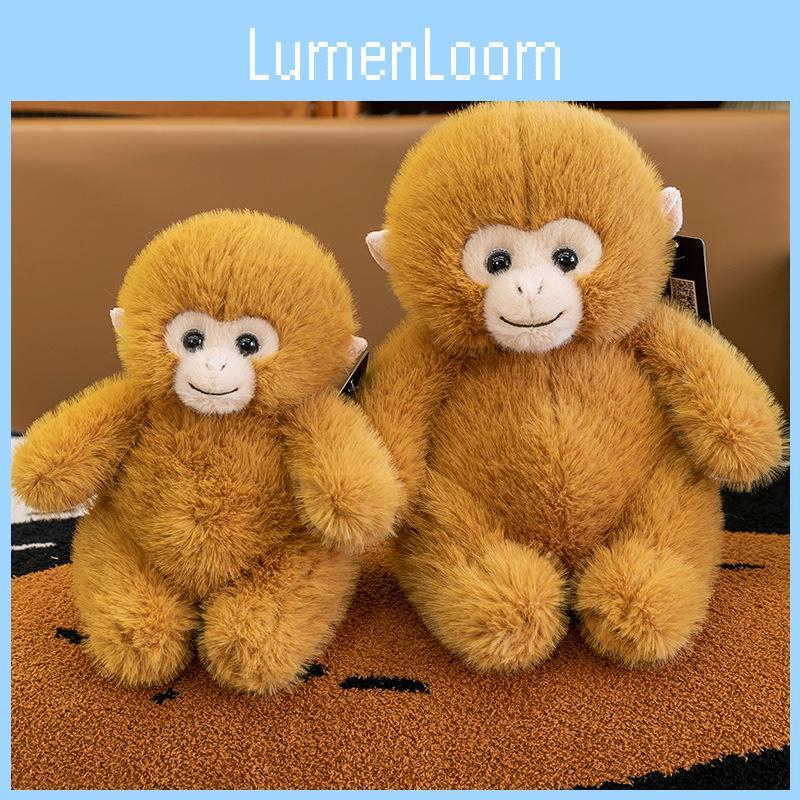 Adorable Golden Monkey Plush Toy Soft Stuffed Animal Doll For Kids And Babies