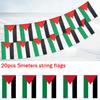 1421cm 5meter 20pcs Palestine String Flag Polyester Banners Office Home Decor