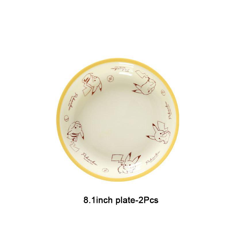 SHUNXIANG Ceramic tableware Cartoon pattern Ceramic Bowl & plate Underglaze Color Double Ear Soup Bowl Noodles Bowl Dining plate