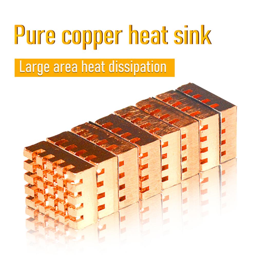 8Pcs Pure Copper Laptop Notebook Cooler Heat Sink Memory IC Chipset Radiator Mini Laptop Graphics Card Computer