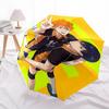 1pc Haikyuu! Kuroo Tetsurou & Hinata Shoyo Volleyball Team Auto-Folding Umbrella Portable 3-Fold Design, 8-Rib Iron Frame Outdoor Umbrella, Perfect Gi