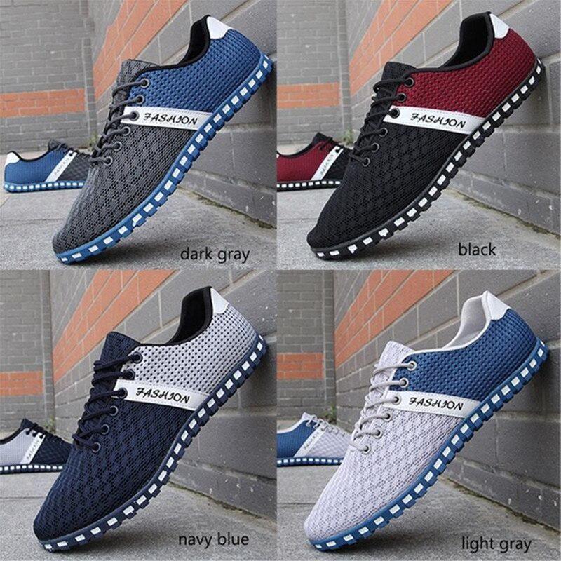 Men 'S Shoes Summer Breathable Air Mesh Shoes Men Lace -Up Style Casual Shoes Sneakers Footwear Casual Shoes