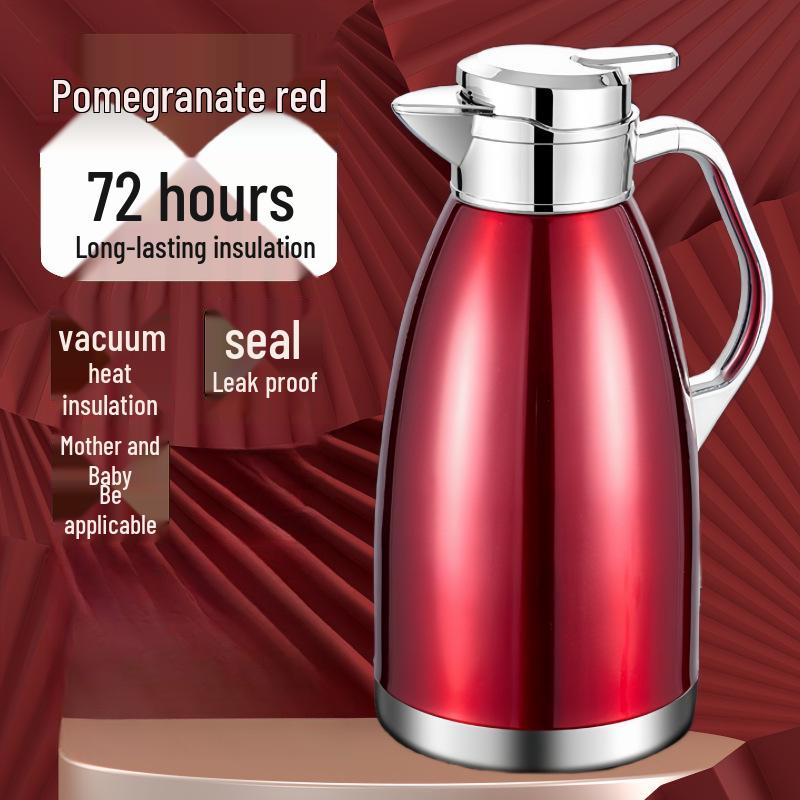 Stainless Steel Double-Layer Insulated Anti-Scald Kettle for Home & Commercial Use