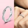925 Silver Stackable Infinite Heart Daisy Flower Ring for Women Original Silver 925 Rings Brand Jewelry Gift