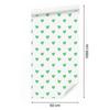 Heart Wallpaper White, Mint and Green 50x1000