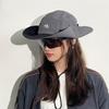 Polyester Contrasting Color Bucket Hats Quick Drying Sun Protection Fishing Caps  Ladies Girl