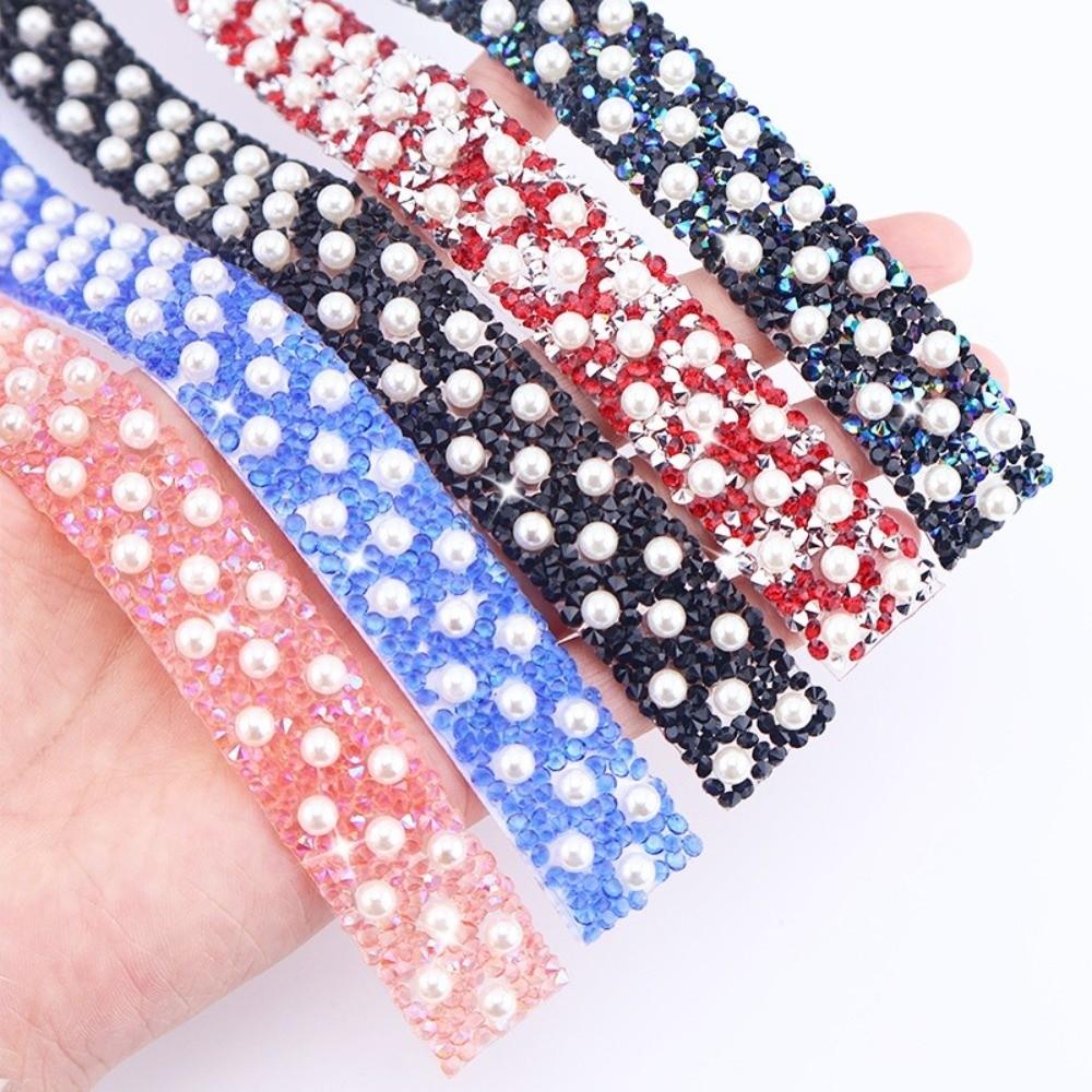 DIY Self Adhesive Rhinestone Chain Diamond Strips  Dress Skirt Clothing Accessories