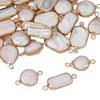 Natural Freshwater Pearls Irregular Gold Edging Double Hanging Pendants For DIY Necklace Bracelet Earrings Jewelry Making