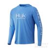 HUK Fishing Shirt Hooded Long Sleeve T-Shirt Men's Sunscreen Fishing Suit Outdoor Sports Luya Fishing Suit Quick Drying Breathable