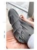 2026 Spring/Autumn Women's High-Waisted Slimming Striped Wide-Leg Floor-Length Pants