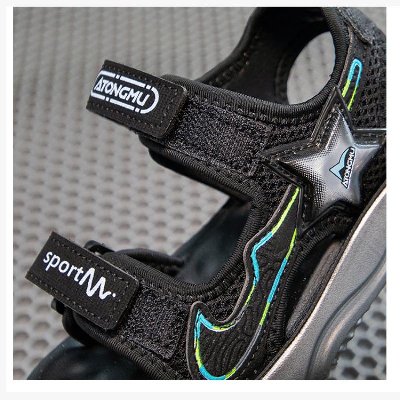 Neue Sommer Kinder Sandalen Atmungsaktiv Leicht Elastisch Bequem Weiche Sohle Lässige Strandschuhe