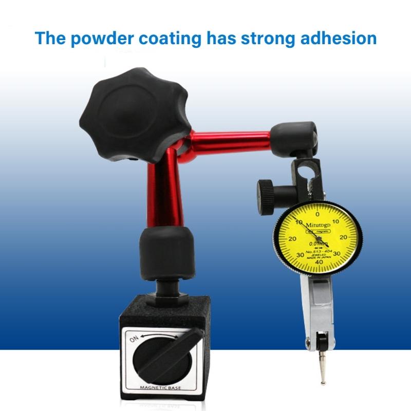 Dials Gauges and Flexible Positioning Magnetic Stand Holder Suitable For Dials Indicators Secure Machine Tool Attachment