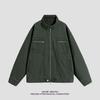 Pure Cotton Jacket for Men's New Work Jacket American-style Washing and Old Standing Collar Men's Spring and Autumn Clothing