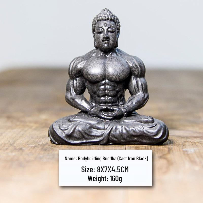 

Creative Retro Chinese Buddha Statue for Home and Office Zen Decor