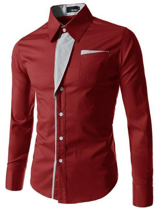 Men's Trendy Striped Long Sleeve Casual Shirt
