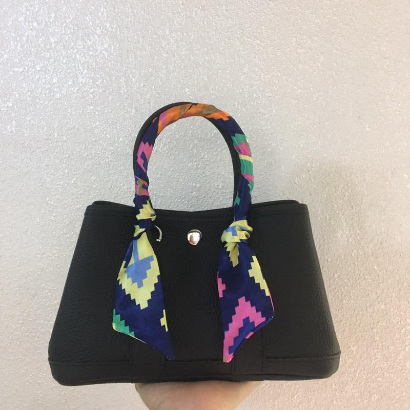Layer Lychee Pattern Cowhide Garden Bag Fashionable Simple Large-capacity Portable Single-shoulder Diagonal Leather