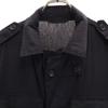 Unused Nano LIBRARY Linen Blend Military Jacket L Black Men's Used
