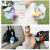 Bag Pendant Small Plush Ball Decor Keychain Soft Velvet Fluffy Ball Tote Suitcase Key Holder with Braided Rope Backpack Ornament