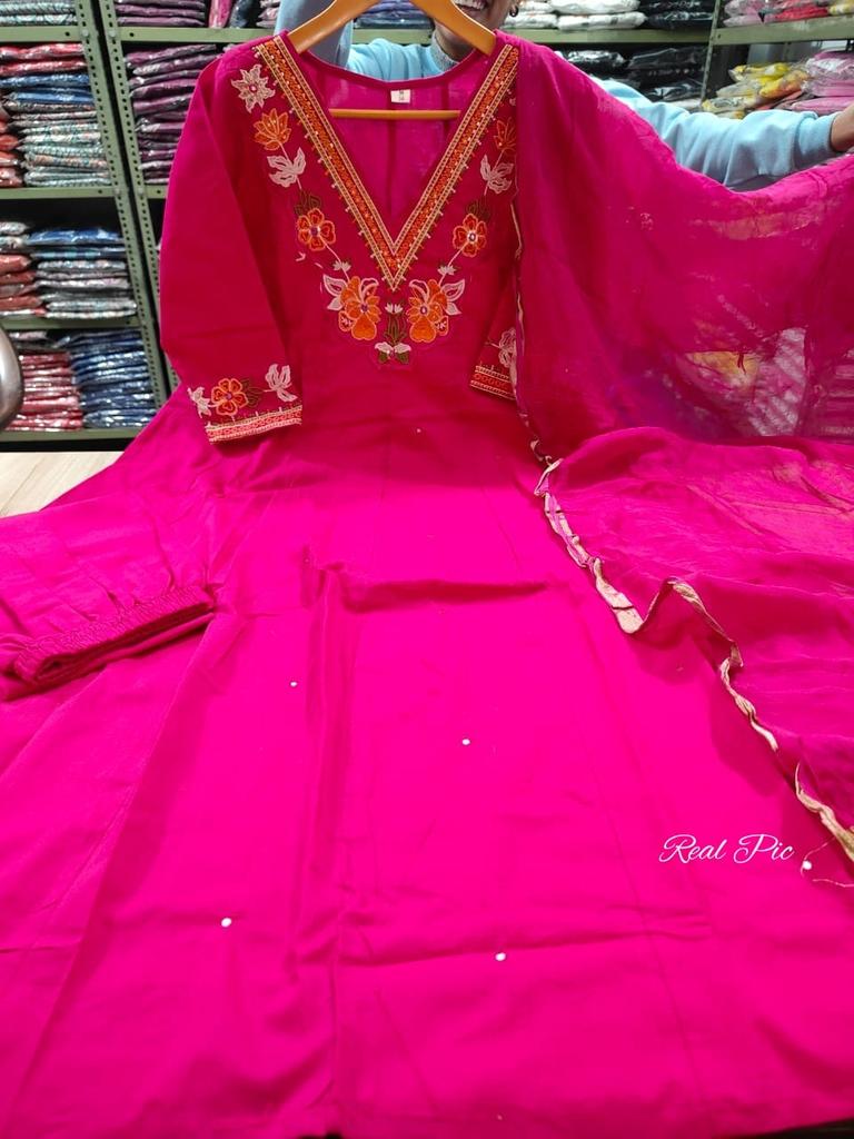 Bollywood Party Wear Anarkali Salwar Suit Indian Women Designer Kurta Pant Dupatta Set Dress