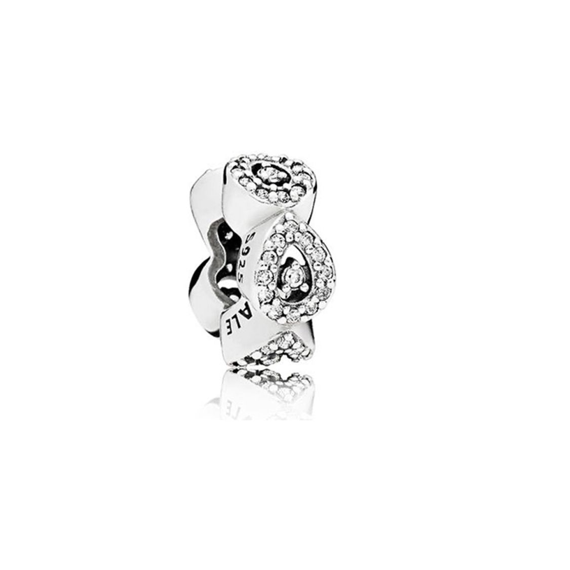 Pandora Stackable Charm 925 Silver Jewelry Accessories Unisex Jewelry 796270CZ Silver,F