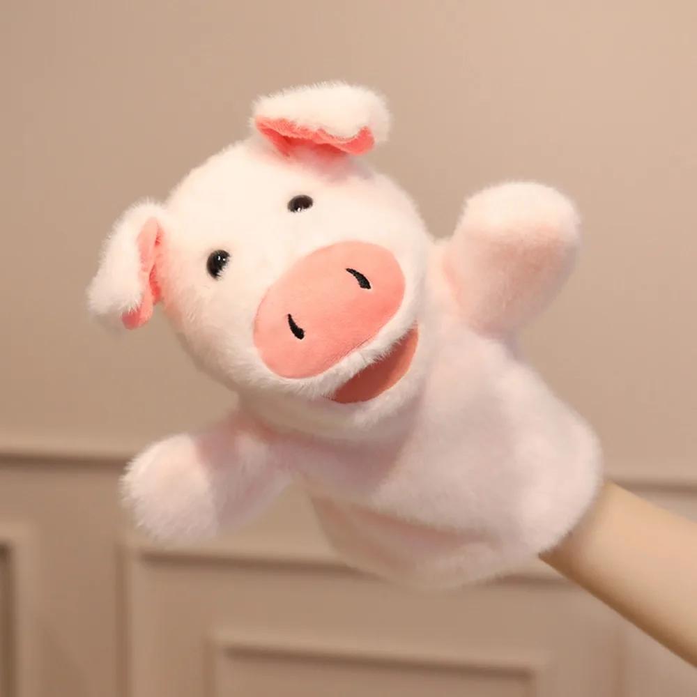 Frog Animal Hand Puppet Storytelling Movable Mouth Stuffed Shark Toys Early Education Simulation Hand Finger Story Puppet Gift