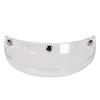 Universal Motorcycle 3 Snap-Button Visor Flip Up Down Open Face Helmet Wind 