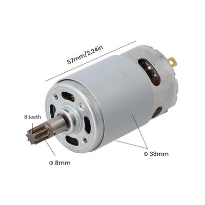 Motor de 8 Dientes RS-550VD-6532 Plateado WU390 WU390.1 WU390.9 WX390 WX390.1 Herramienta Eléctrica WX390.9 Para Rockwell Práctico