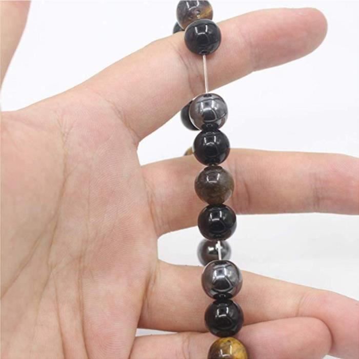 Bracelet - Tiger Eye - Triple Protection - Hématite - Obsidienne Noire - 10 mm
