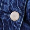 Versatile Autumn Lace Trim Denim Lapel Shirt for Women