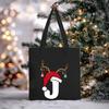 Christmas Letter Print Messenger Bag Student Casual Canvas Bag New