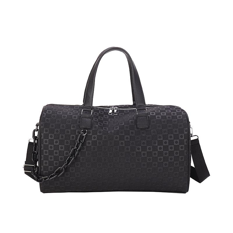 

Fashionable, Simple and Atmospheric Traveling Large Capacity Chain Decorative Handbag Home Clothing Storage Bag чёрный