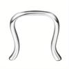 Drperfect Surgical Steel Septum Rings for Women Men Small Cute CZ Dangle Septum Nose Lip Helix Tragus Cartilage Piercing Zircon