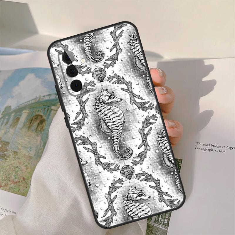 Seahorse Case For Samsung Galaxy A52 A32 A12 A22 A16 A26 A36 A56 A06 A55 A35 A15 A54 A34 A14 A13 A53