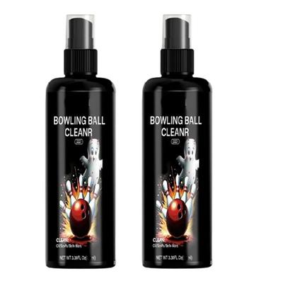 Fast Acting Bowling Ball Cleaner Cleaning Sprays And with Premium Towel Set Eliminates Stubborn Stains For Night Use