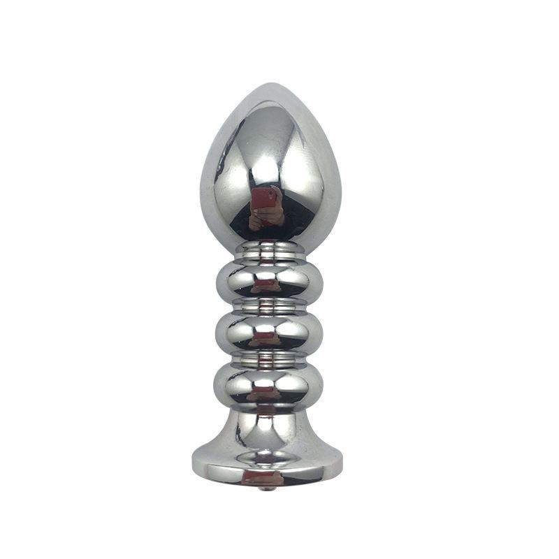 Metal Alloy Regular Thread Small Size Sets of Buttons Electric Shock Butt Plug Adult Sex Product Toys