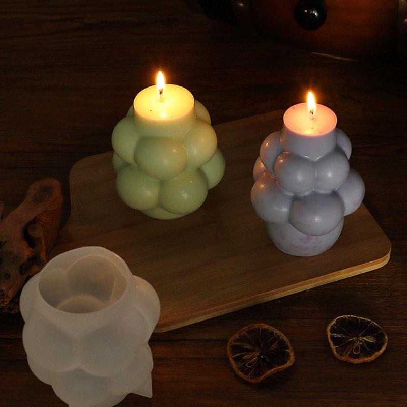 Silicone Candle Mold Grape Shape Geometric Resin Molds Suitable for Creative Homes Decoration and Handmade Gifts