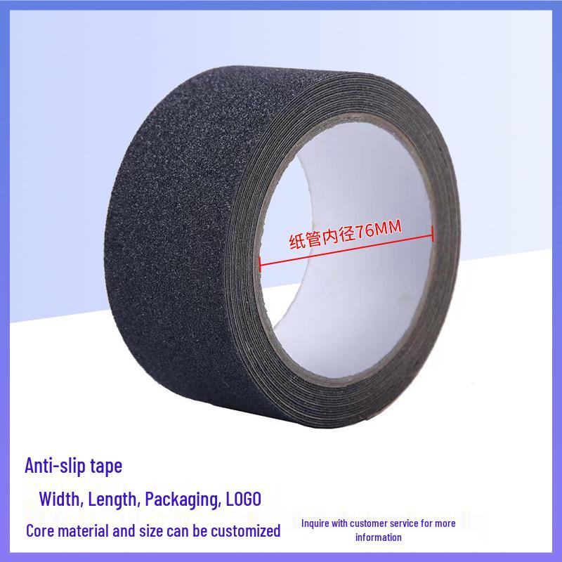 Black Frosted Non-slip Waterproof High-Adhesion Stair Treads Tape for Bathroom Floors