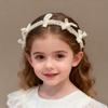 1Pc Sweet Gentle Pearl Bow Headband for Kids, Versatile Daily Wear, Perfect for All Occasions