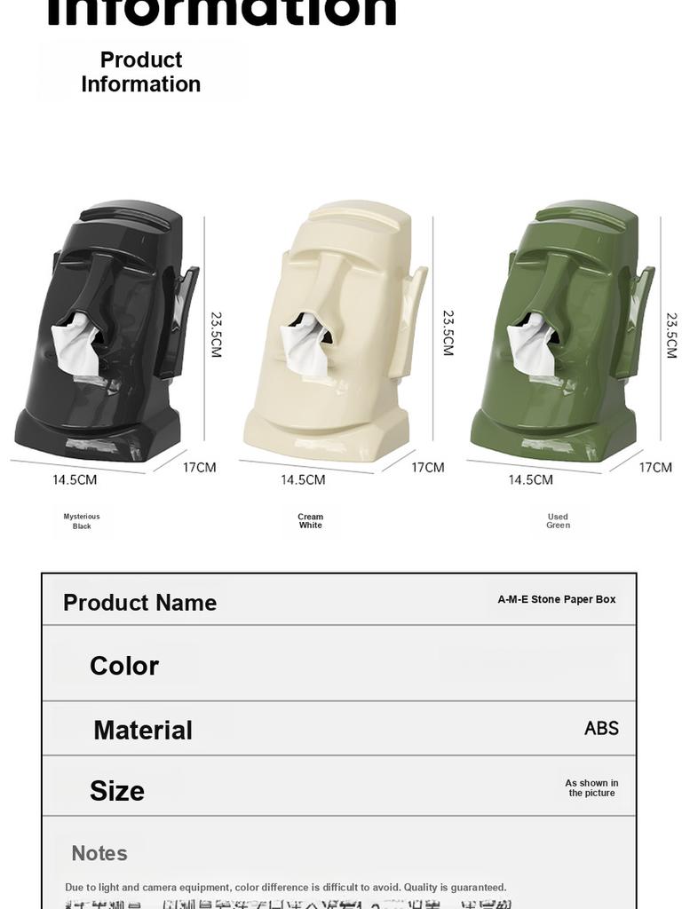 Creative Paper Towel Box with Headphone Holder for Home, Multi-Functional Desktop Organizer for Living Room Bedroom