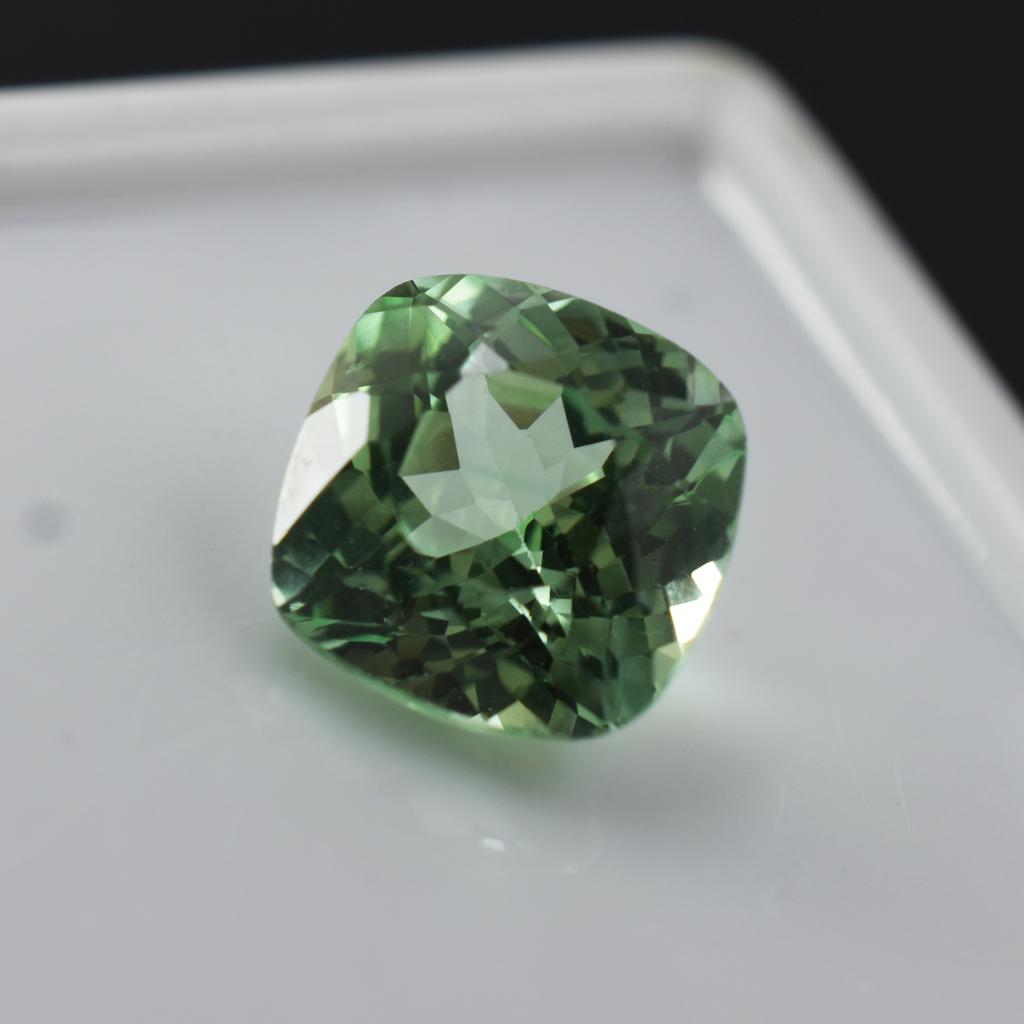 Sapphire 4.8 Ct Natural Bluish Green Square Cushion Stunning Certified Gemstone