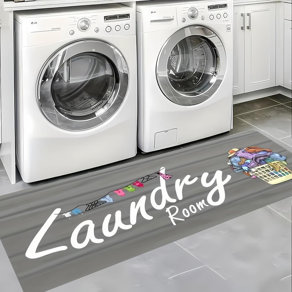 Vintage Waschküchenbodenmatte Schmutzabweisend Abriebfest Ölabsorbierend Kücheneingangsfußmatte